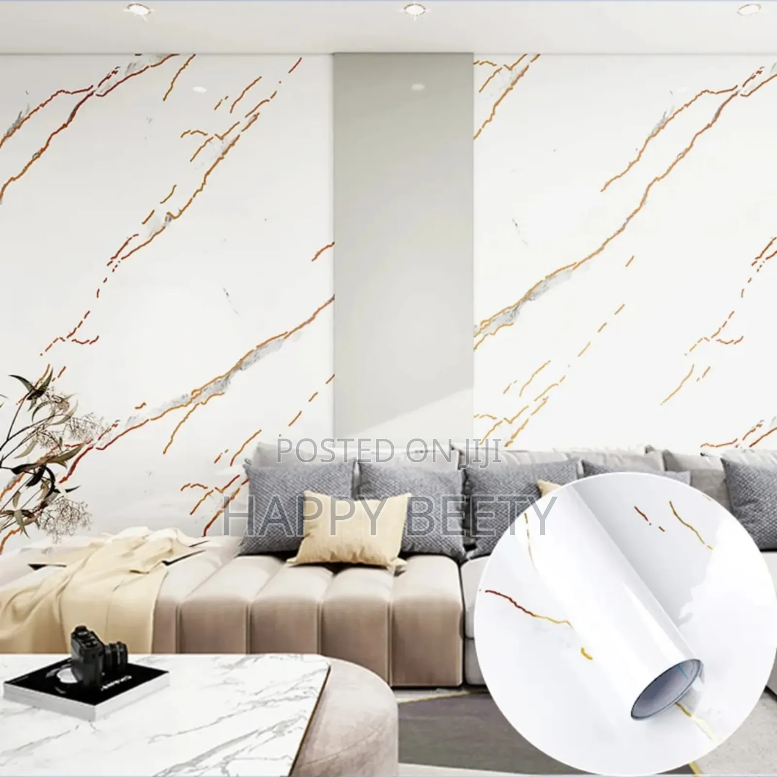 Gloss Self Adhesive Marble/Contact Paper