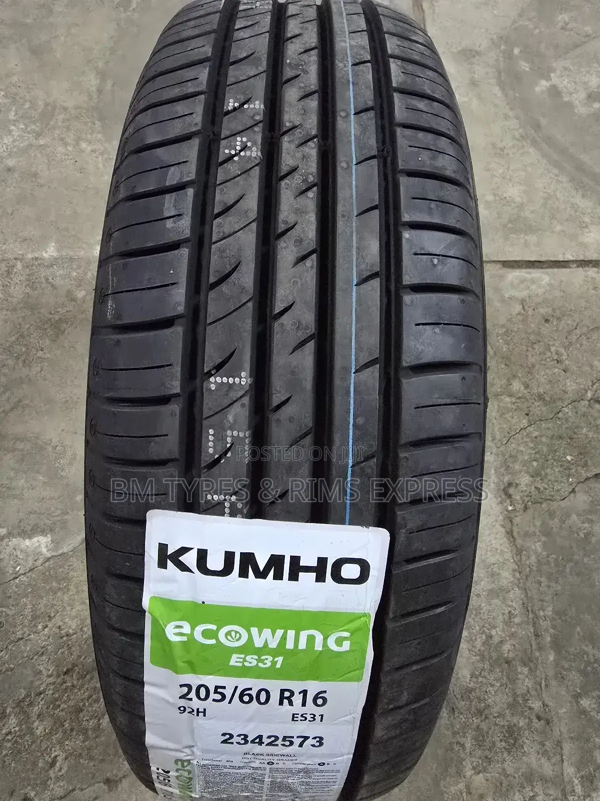 205 /60r16 Khumo Tyres.