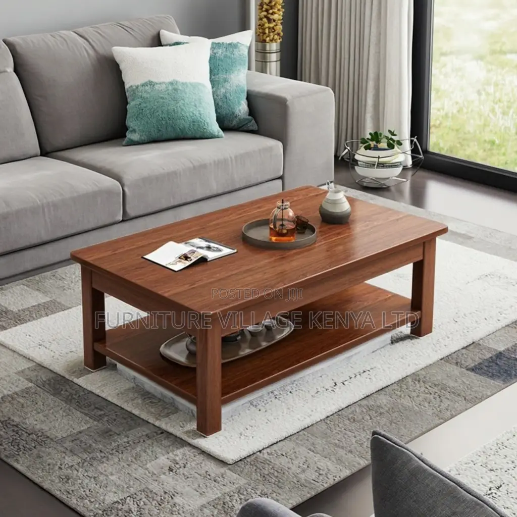 Coffee Table; Executive Mahogany Office Coffee Table