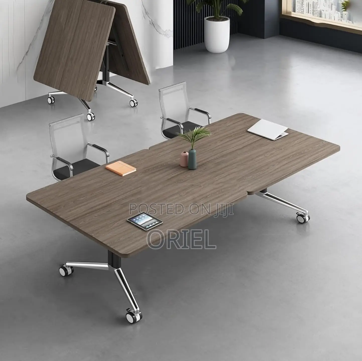Boarroom Tables; Heavy-Duty 2400mm Fold-Away Boardroom Conference Desk