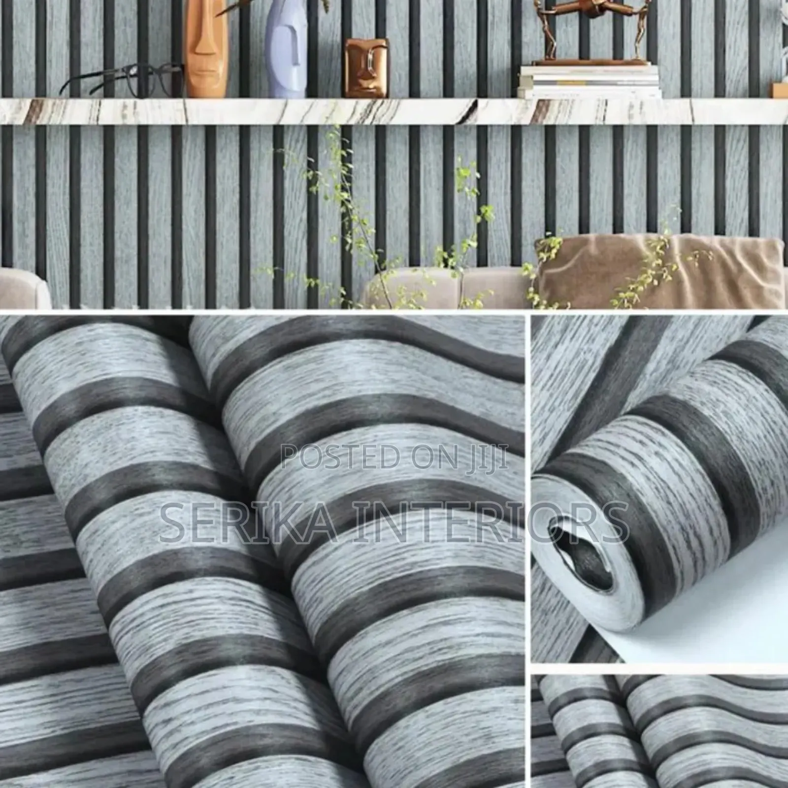 Fluted Wallpapers Wallpapers Environmental Friendly Design