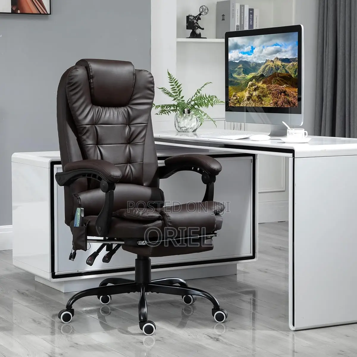 Executive Office Chair : Lincoln Faux Leather Executive Chair