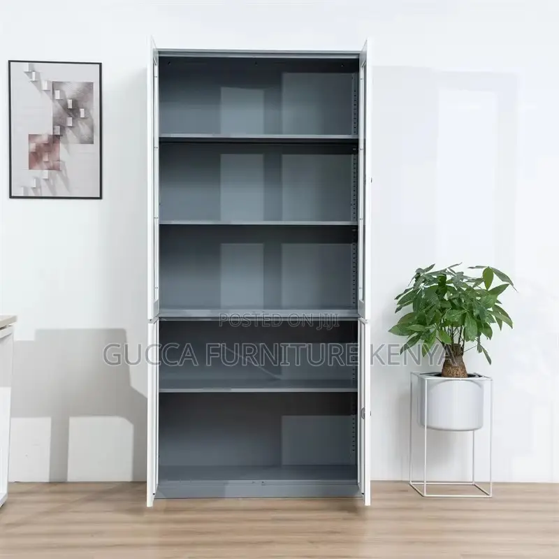2-door Full Glass Home Office File Cabinet