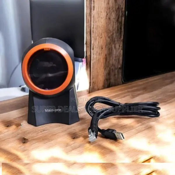 Hands Free 1d 2d Desktop Barcode Scanner Fast Scanning