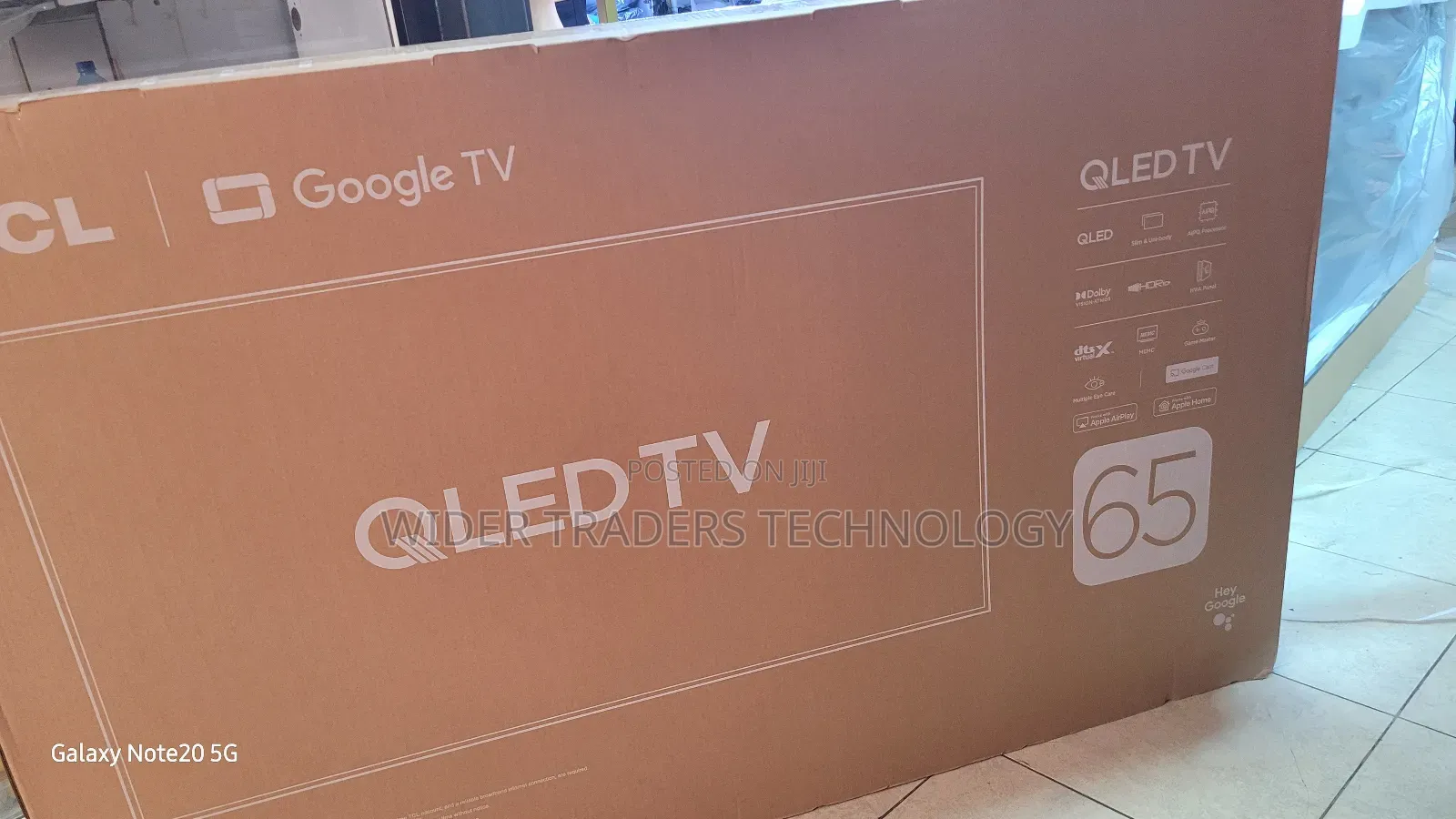 TCL 65-Inch Qled Google Tv, Possibly the 65t6c Model.