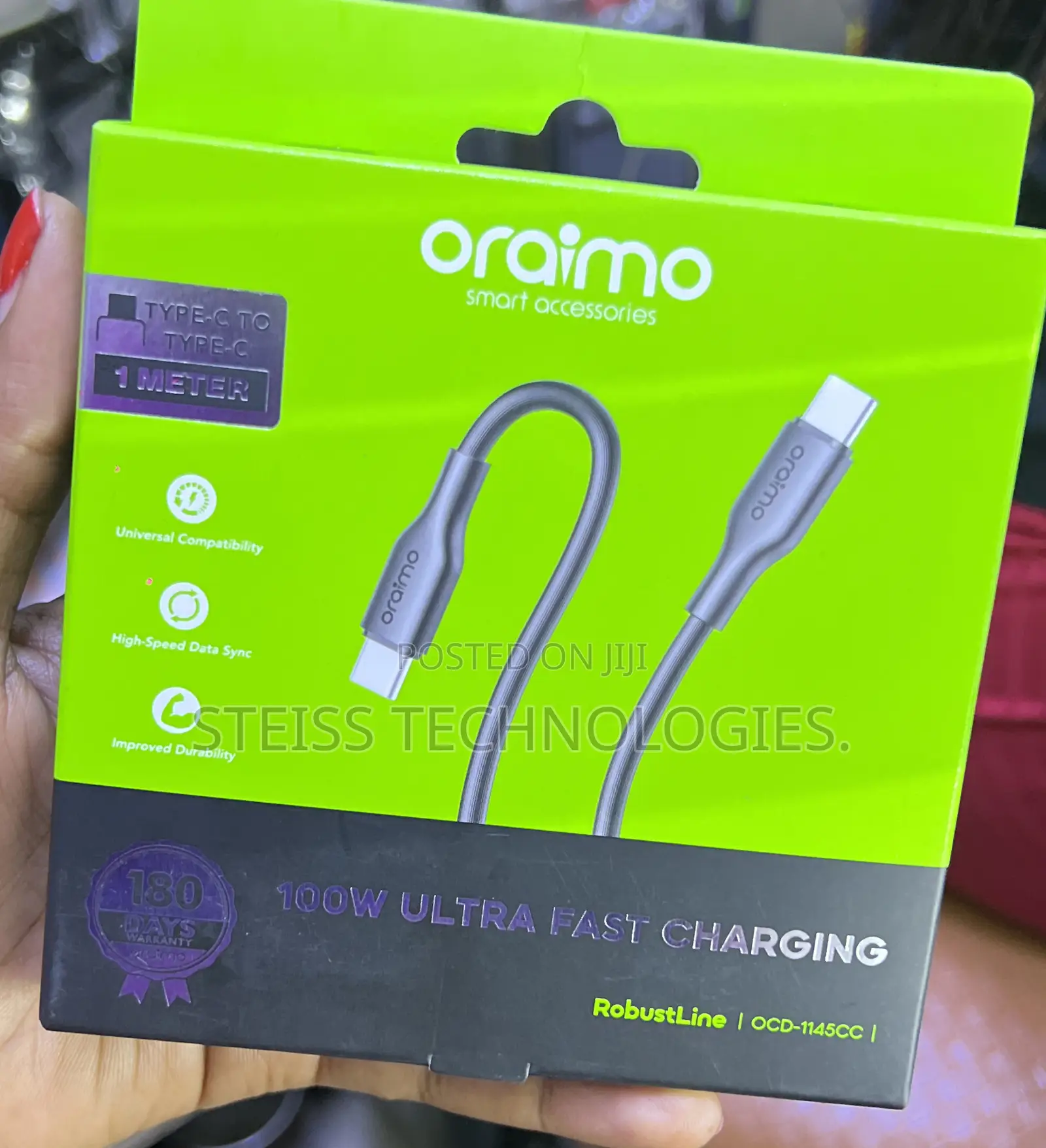 Type C to Type C Oraimo Cable