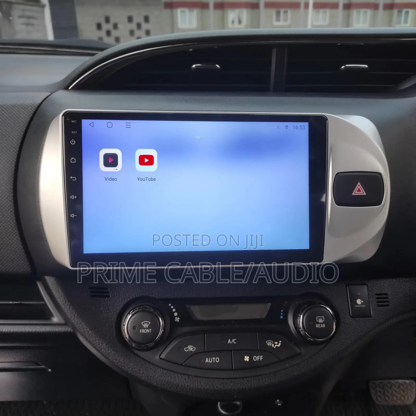 Toyota Vitz 2014-2017 Fitted With 9 Inch Android Radio