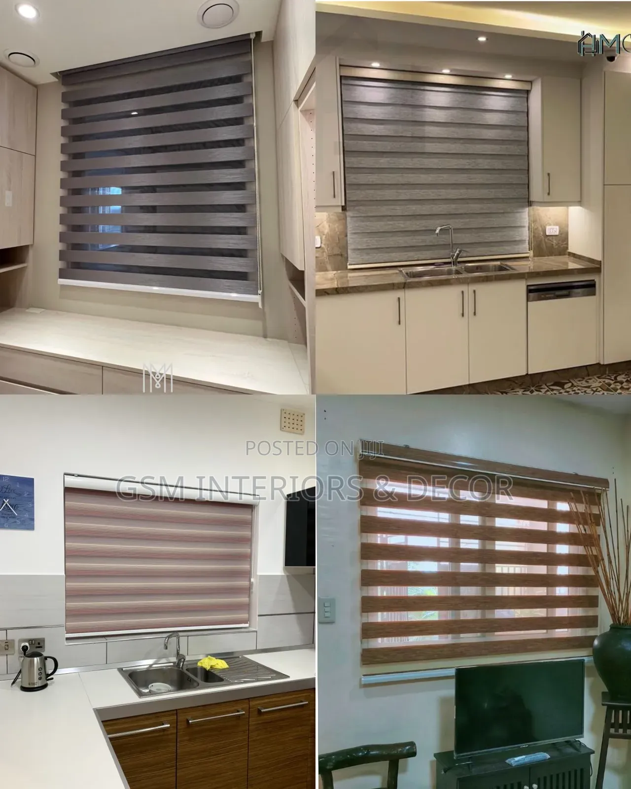 Executive Office Blinds Zebra Blinds Rolling Up/Down