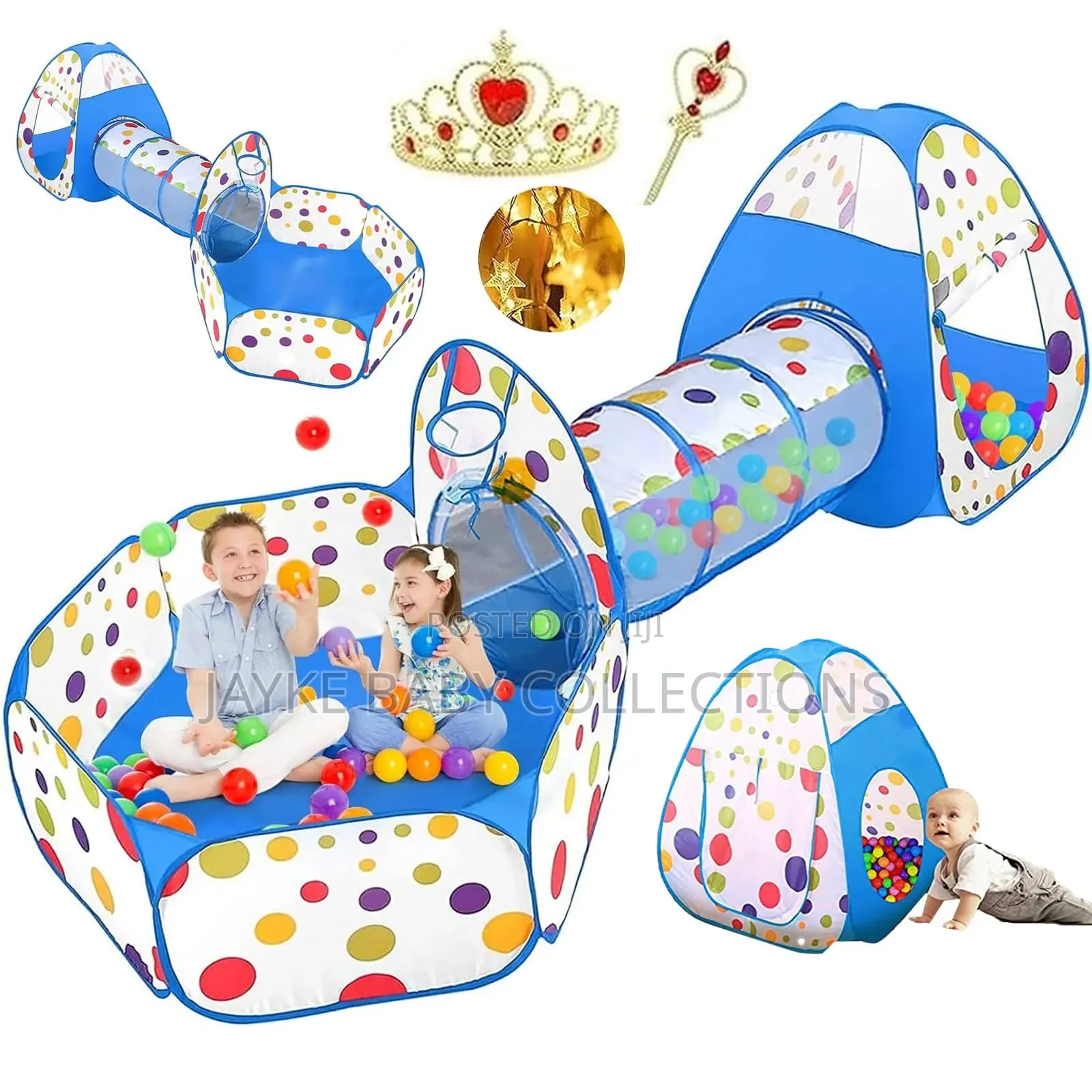 Parents With Active Kids? 3-in-1 Play Tent Fun Set