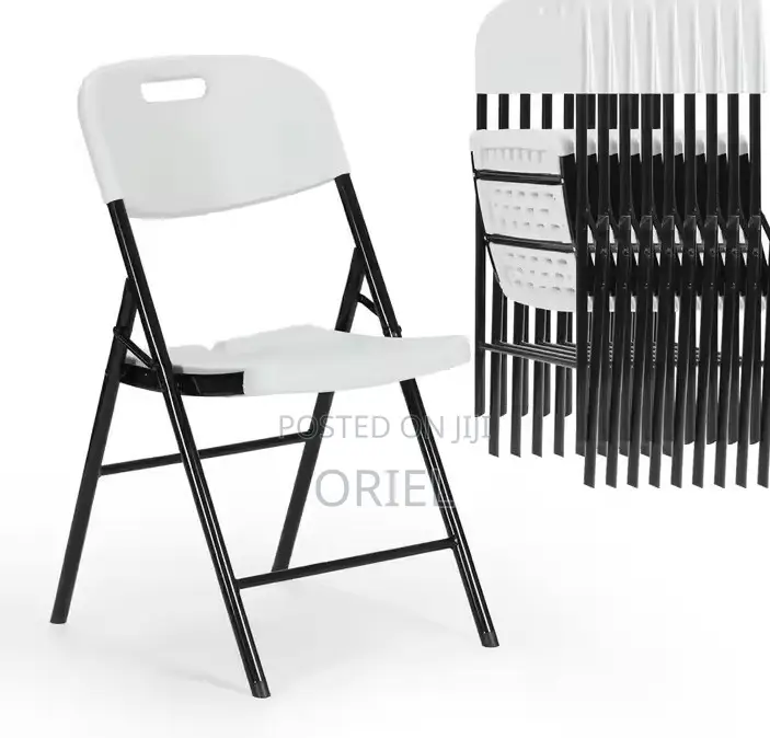 Plastic Chairs; Uv-Resistant Foldable Outdoor Patio Chair