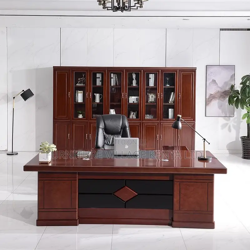 Office Desk; 1.8m Mahogany Executive Desk