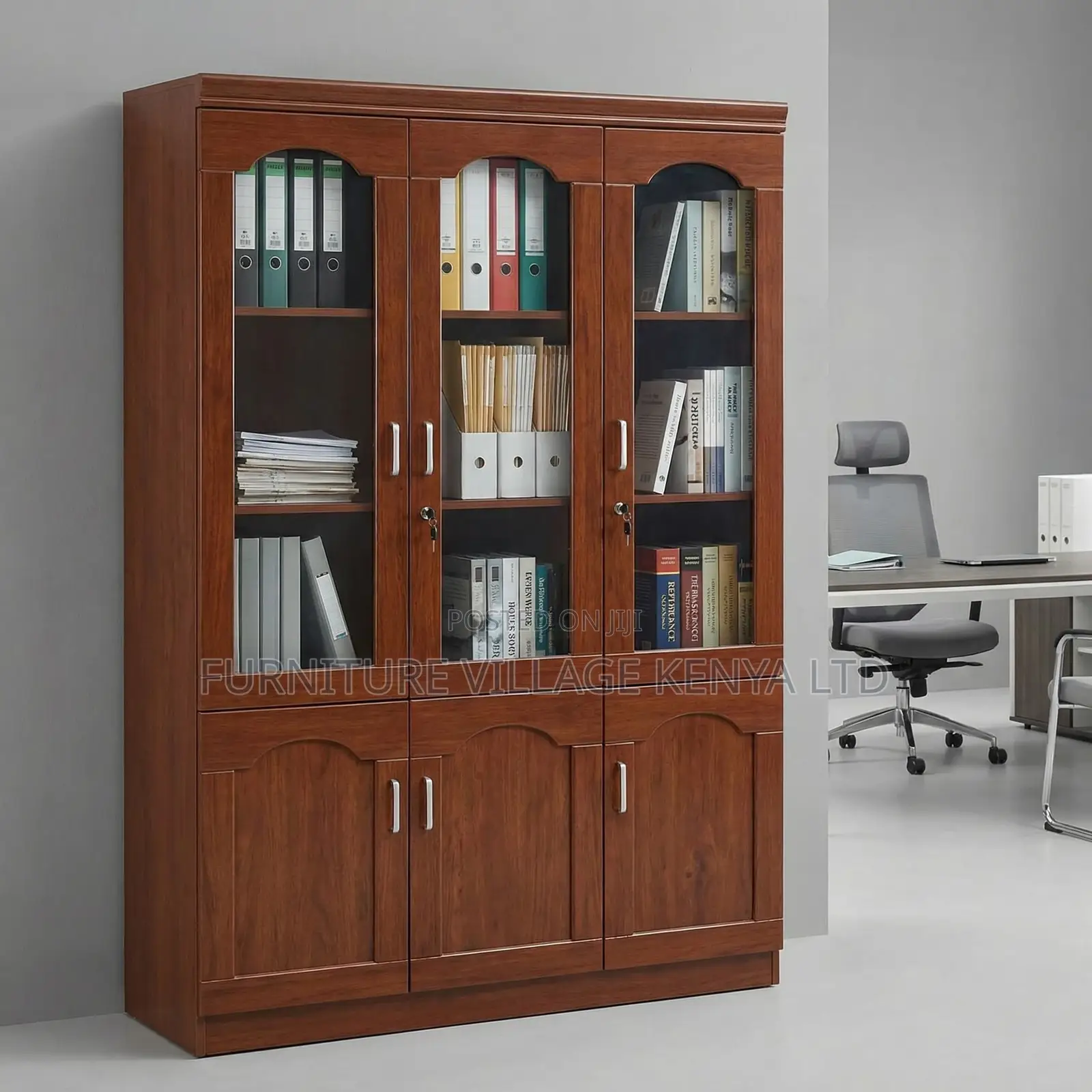 Office Cabinet; 3 Door Lockable Storage Cabinet