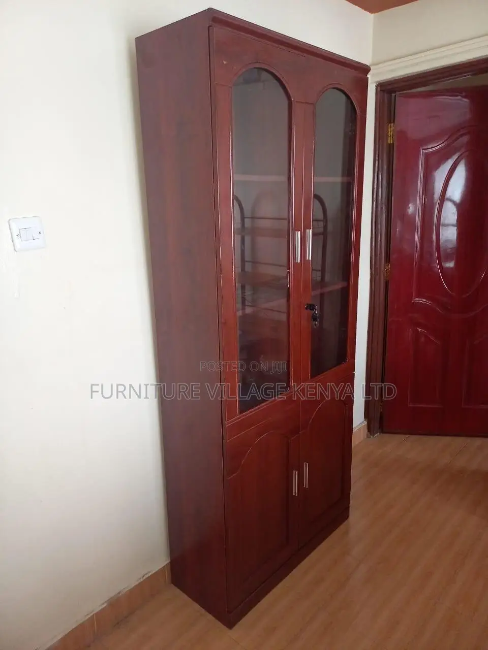 Office Cabinet; 2 Door Mahogany File Cabinet