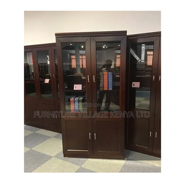 Office Cabinet; 2 Door Mahogany File Cabinet