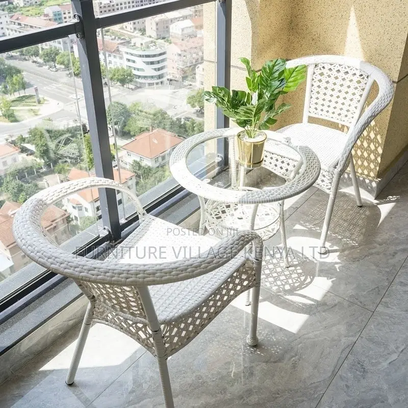 Outdoor Set; 2 Seater Rattan Outdoor Dining Set