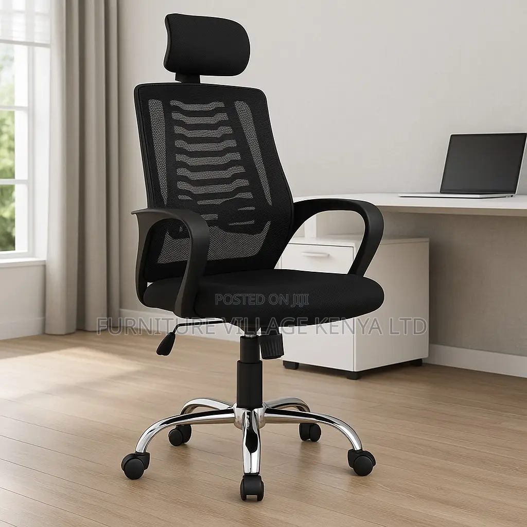 Office Chair; Ergonomic Headrest Office Seat