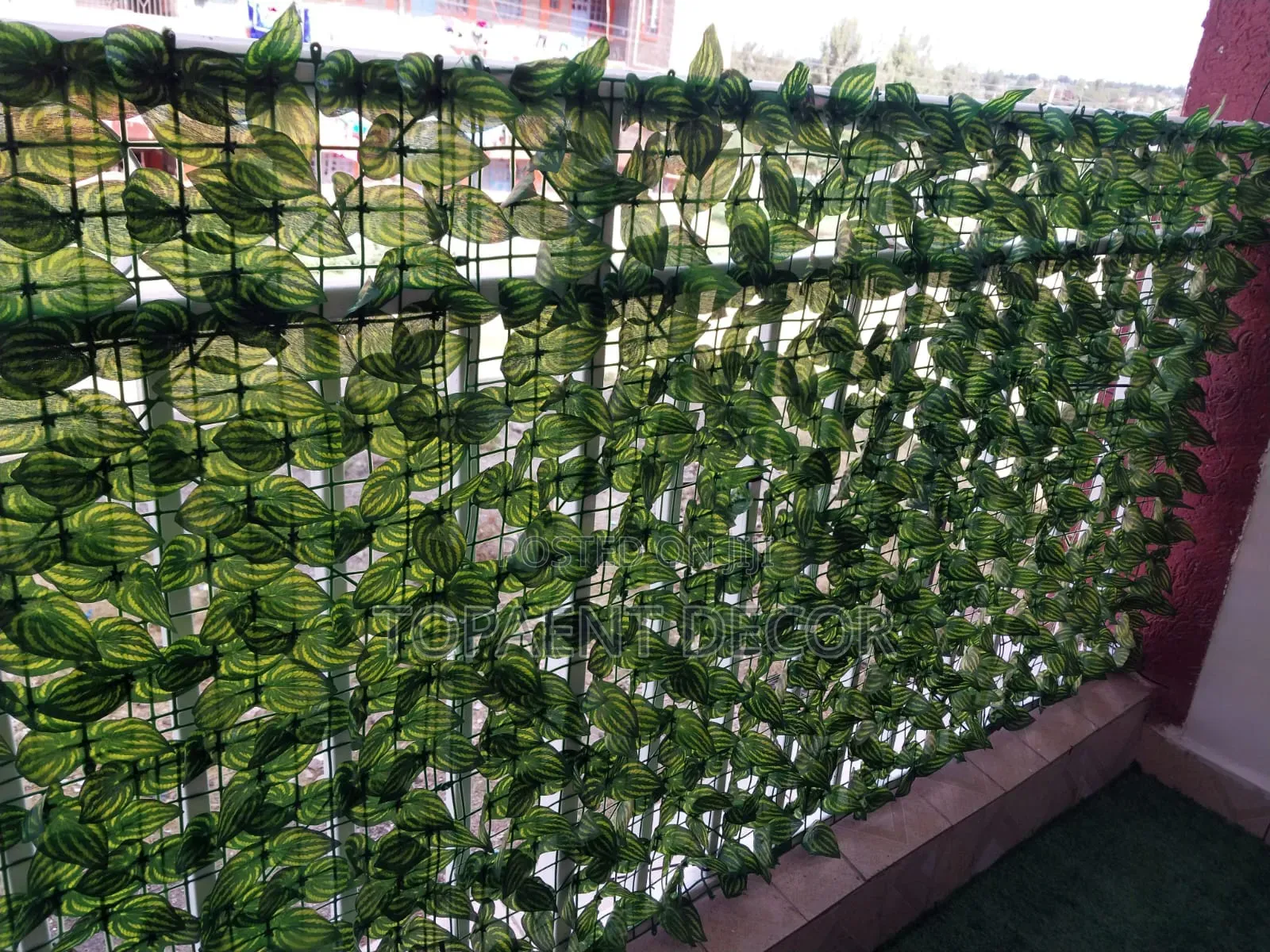 Balcony Ideal Green 3m Wide Artificial Privacy Fence
