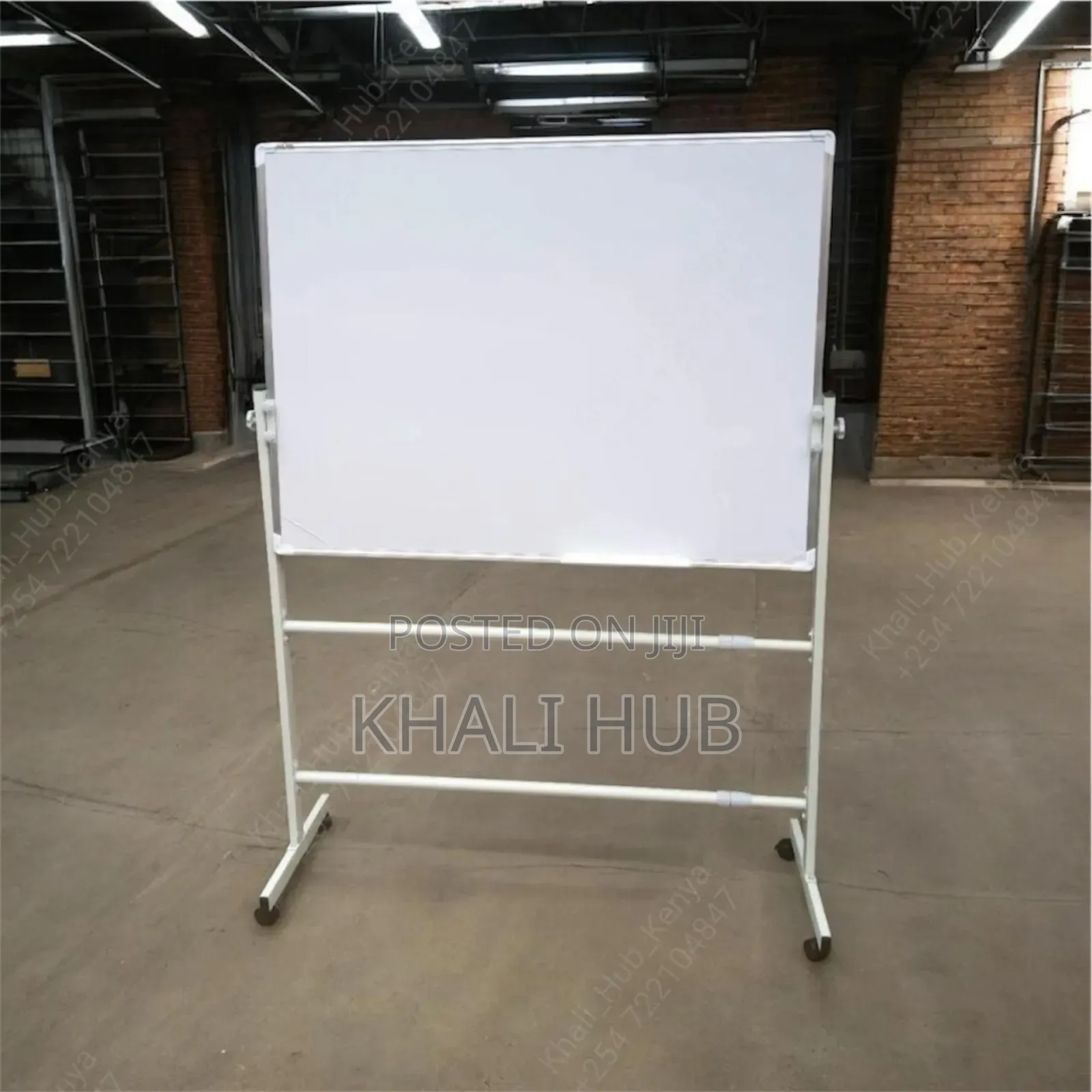 120 X 90cm White Board Whiteboard With Stand + Markers and Duster