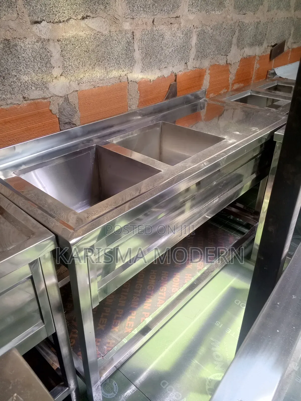 Wash Up Sink Double Bowl