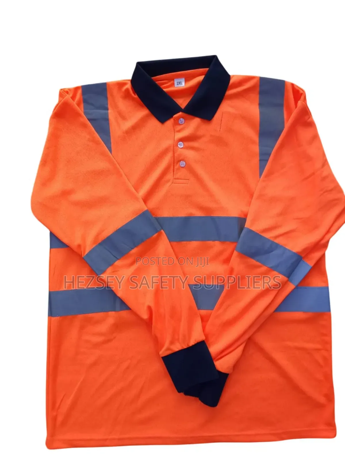 Long Sleeve Reflective Safety Polo T-shirt