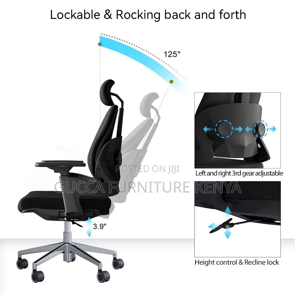 Executive Orthopedic Chair With Lumber Support