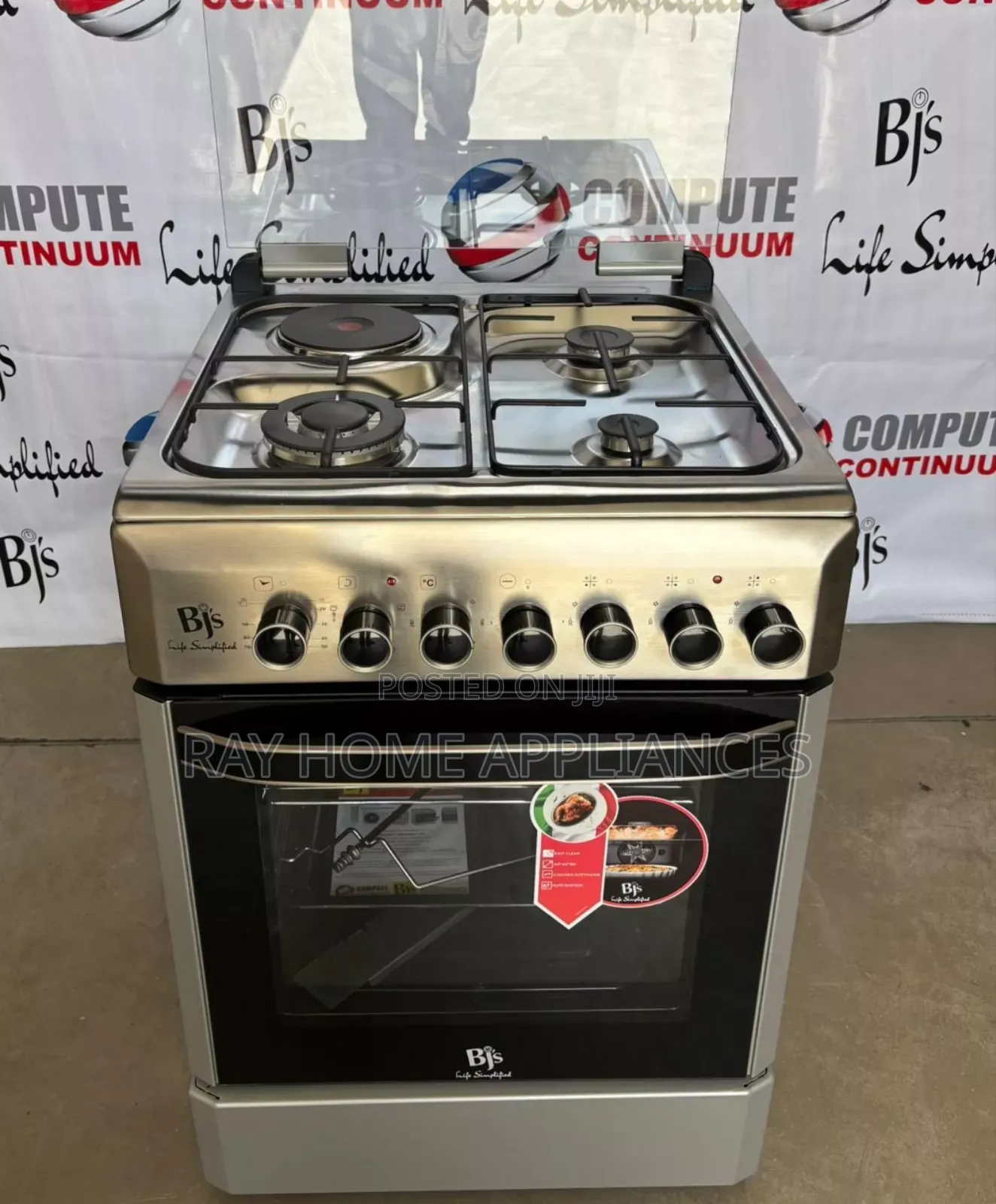 Excellence BJS 60cm*60cm 3gas+1electric Plate With Electric Oven