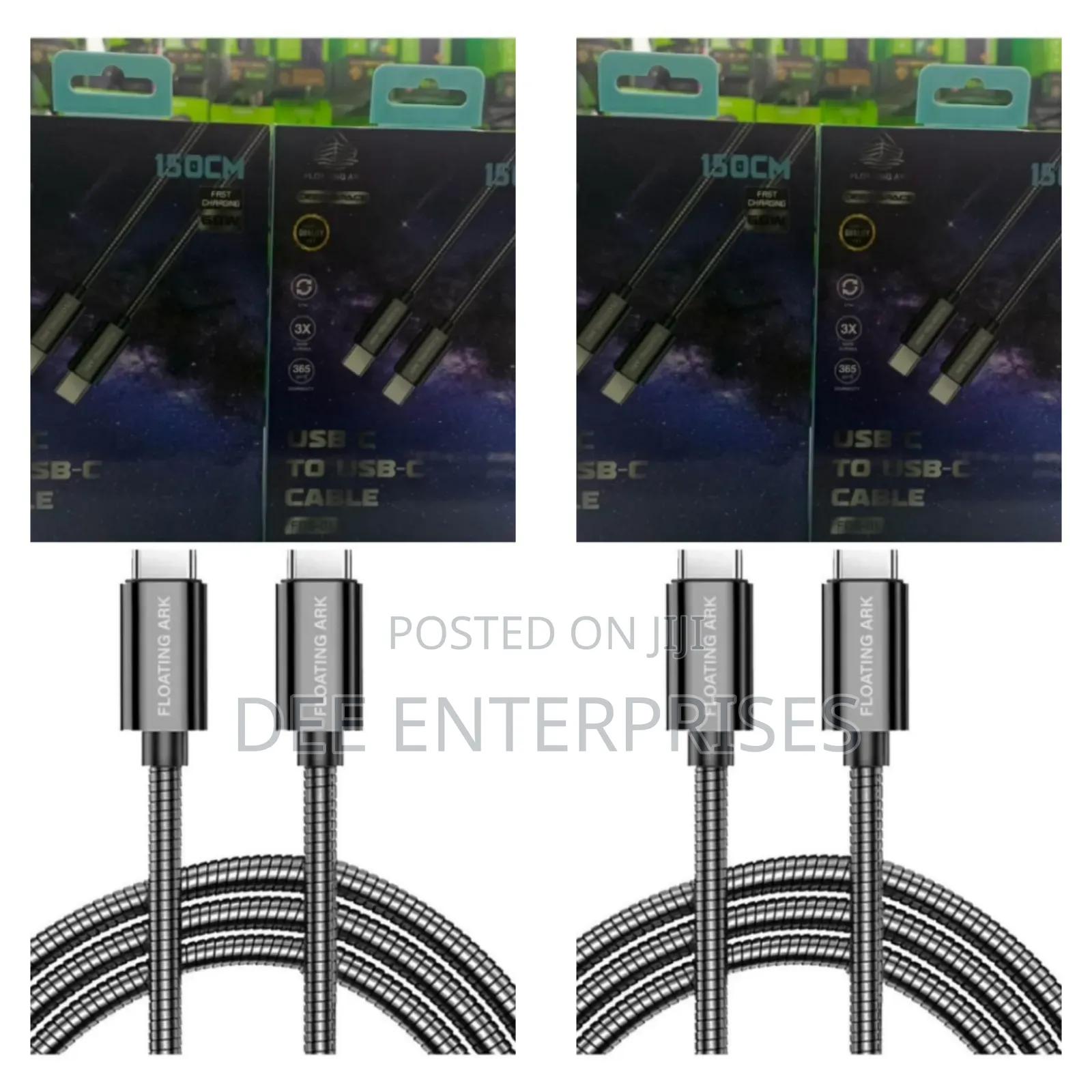Floating Ark FDS-01 60w 1.5m Fast Charging C to C Metalic Cable