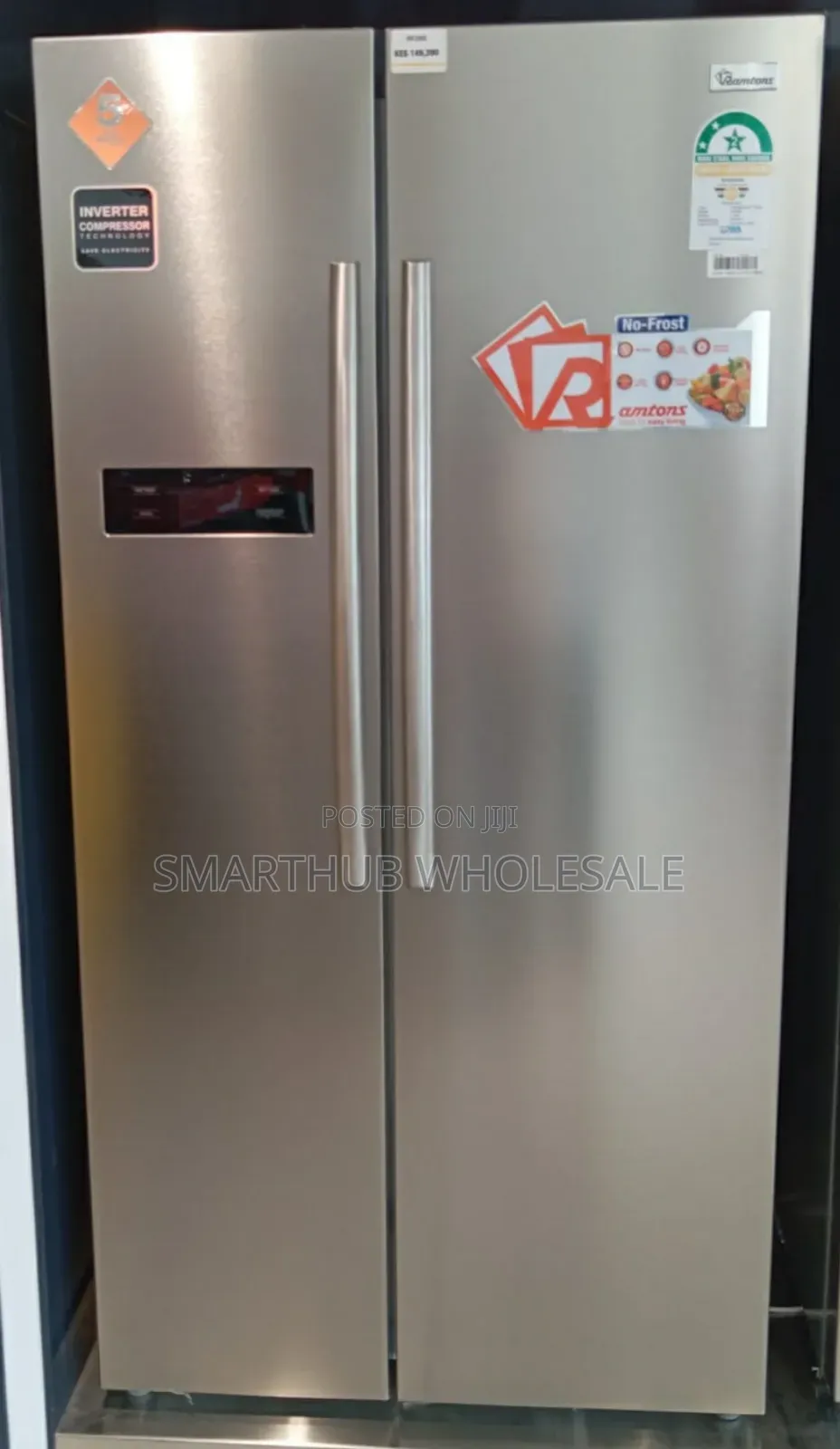 Ramtons Side by Side Fridge No Frost 430litres Rf319