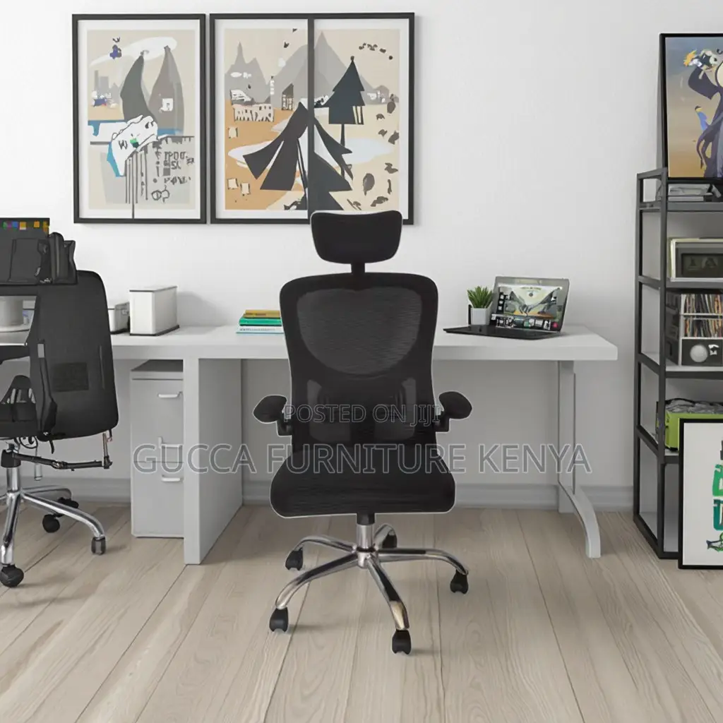 Mesh Executive Chair With Adjustable Armrest