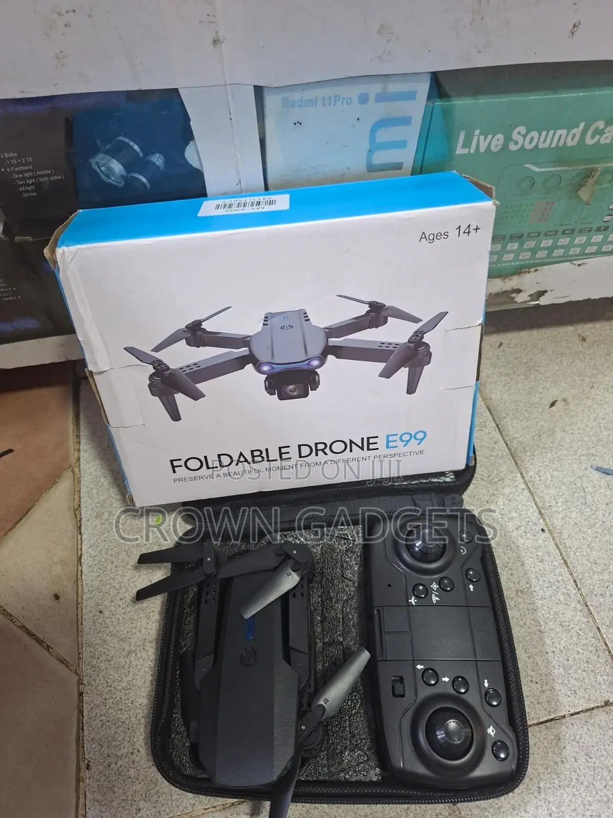 E99 Beginner Foldable Drone With Altitude Hold Obstacle Avoidance