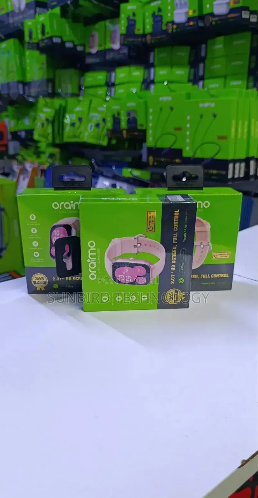 Oraimo Watch 5lite 2.01" Hd Screen,Full Control Smartwatch