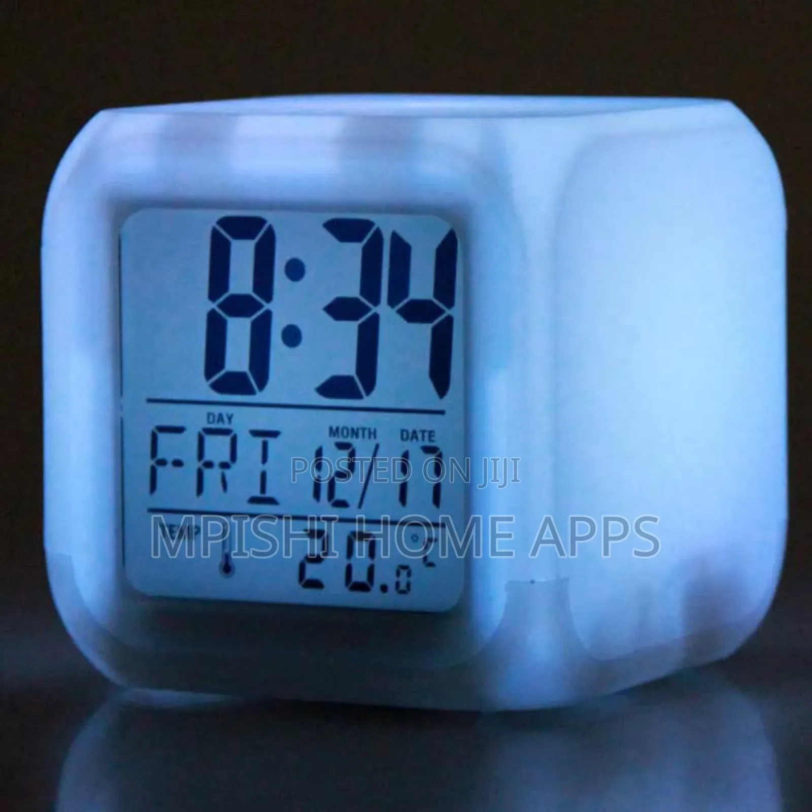 Color Changing Cube Led Alarm Clock