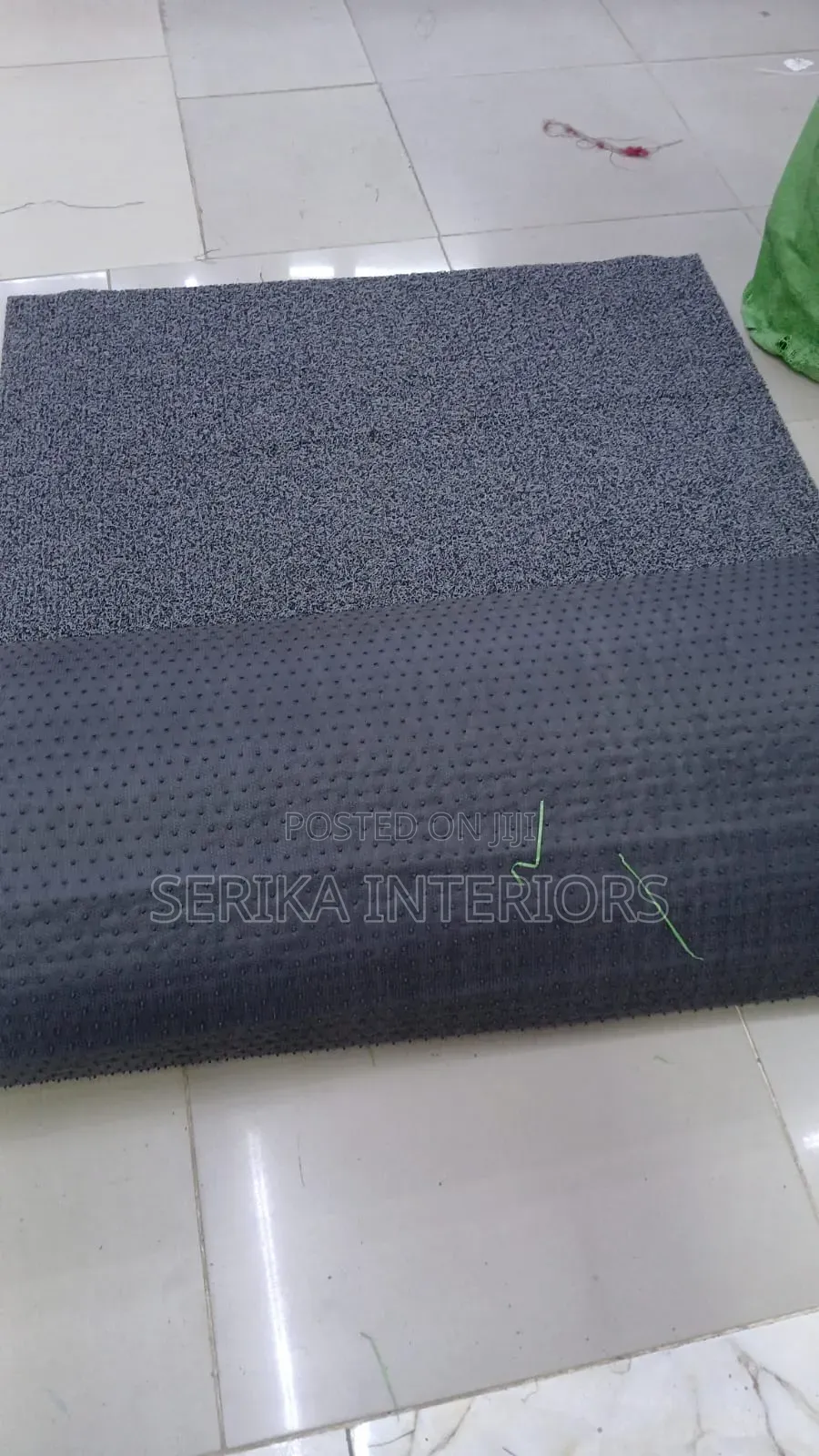 Grey Thick Anti Slippery Mats Spaghetti Environmental Friendly App