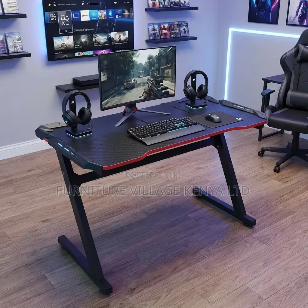 Office Desk; 120cm Home Office Gaming Table Without Lighting