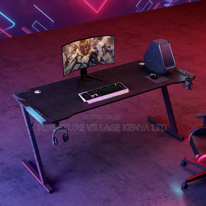 Office Desk; 120cm Home Office Gaming Table Without Lighting