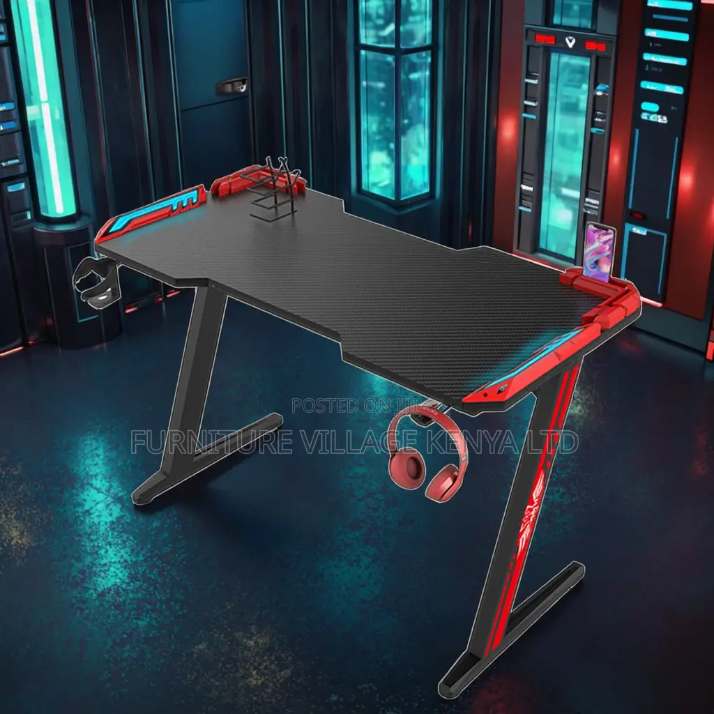Office Desk; 120cm Home Office Gaming Table Without Lighting