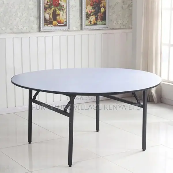 Office Table: Folding Round Plastic Banquet Table