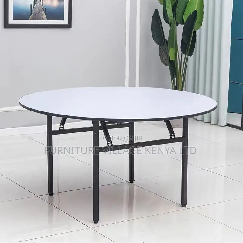 Office Table: Folding Round Plastic Banquet Table