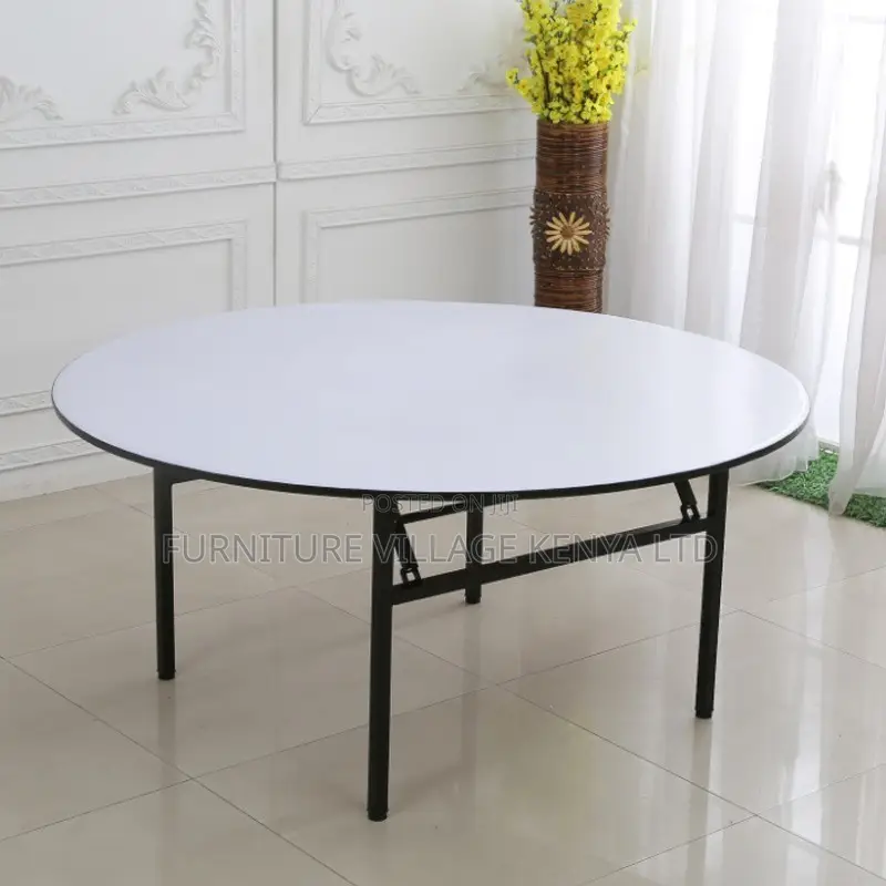 Office Table: Folding Round Plastic Banquet Table