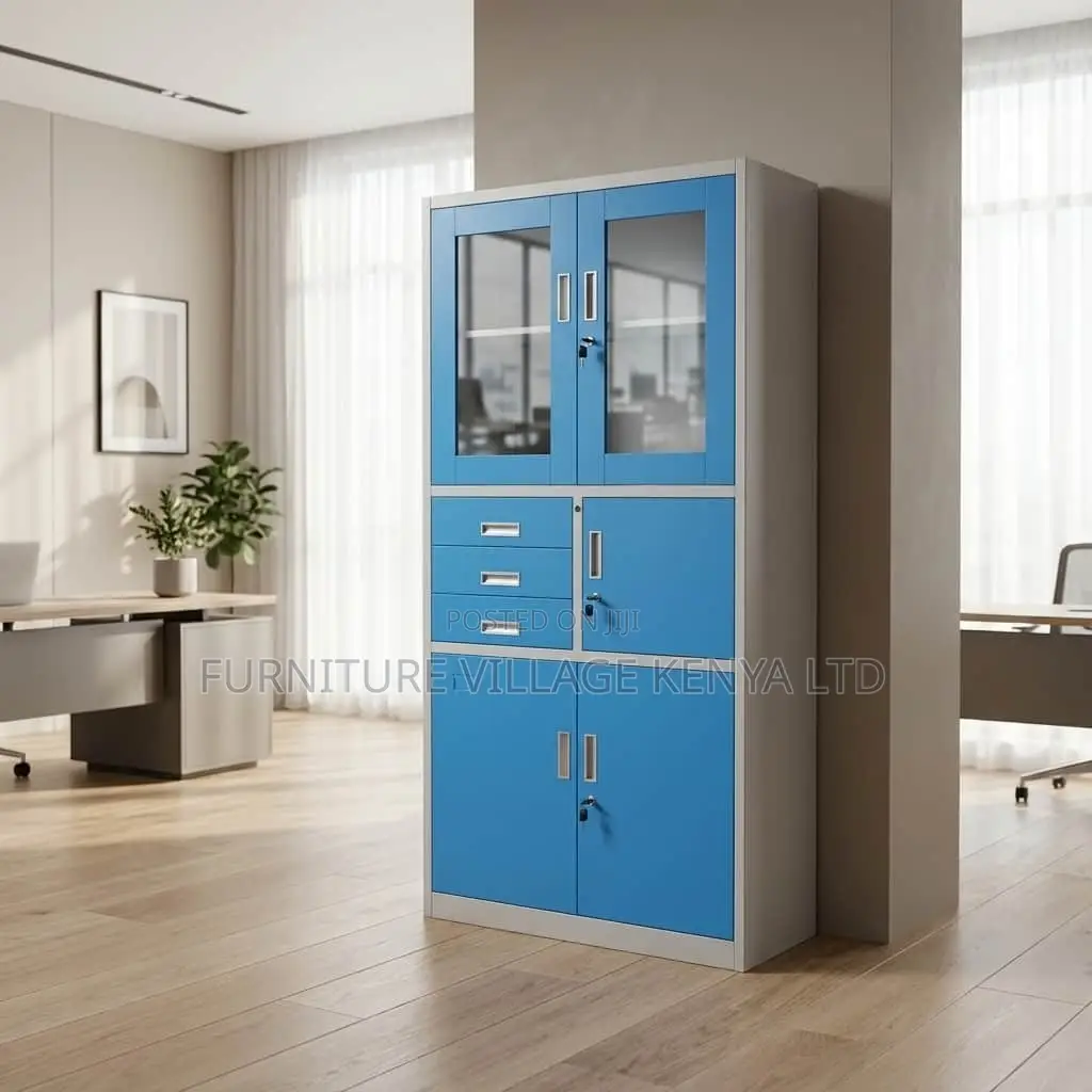 Office Cabinet; Steel Filing Cabinet With Safe Box