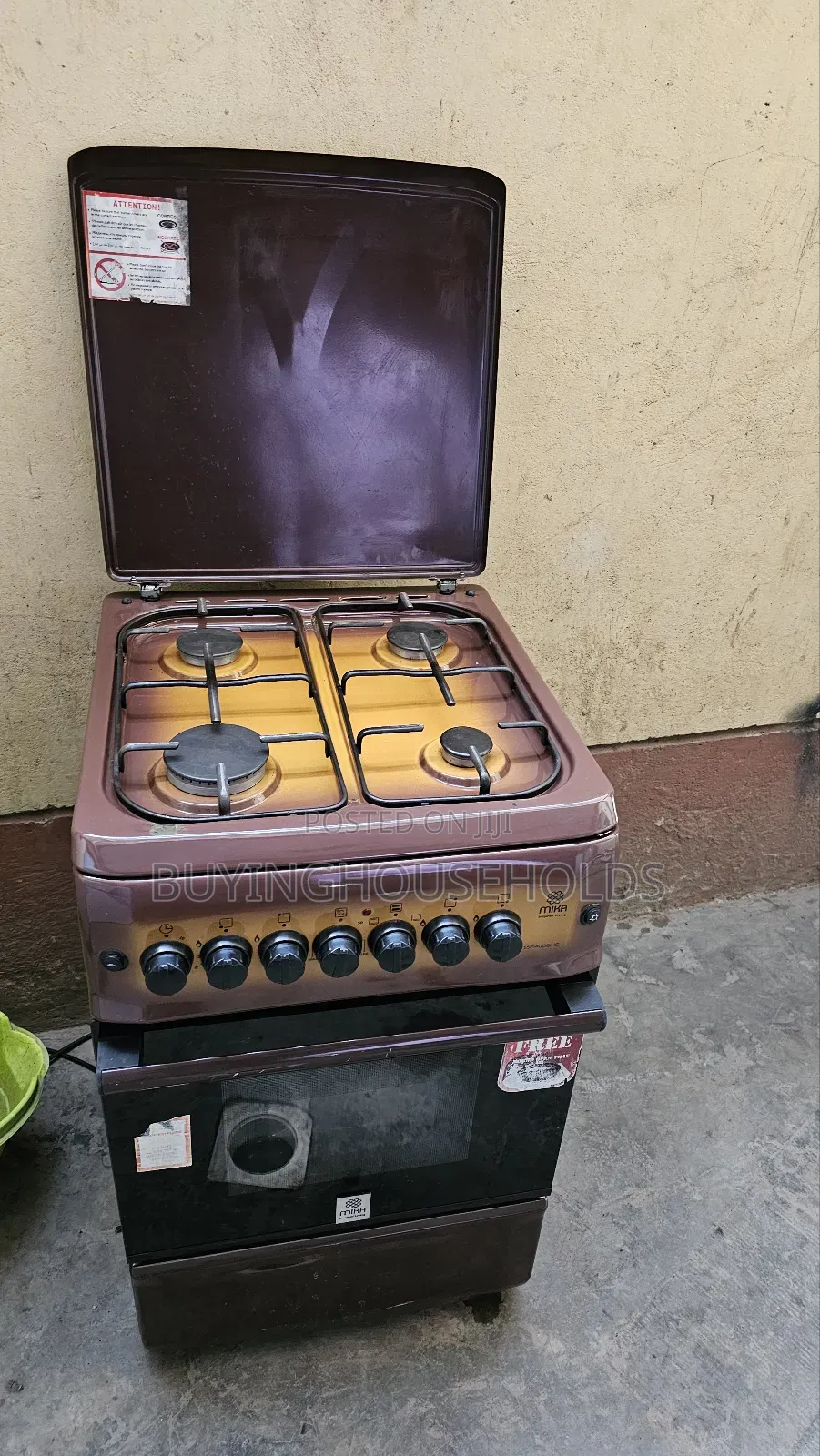 Mika 50x55 All Gas Cooker (Brown)