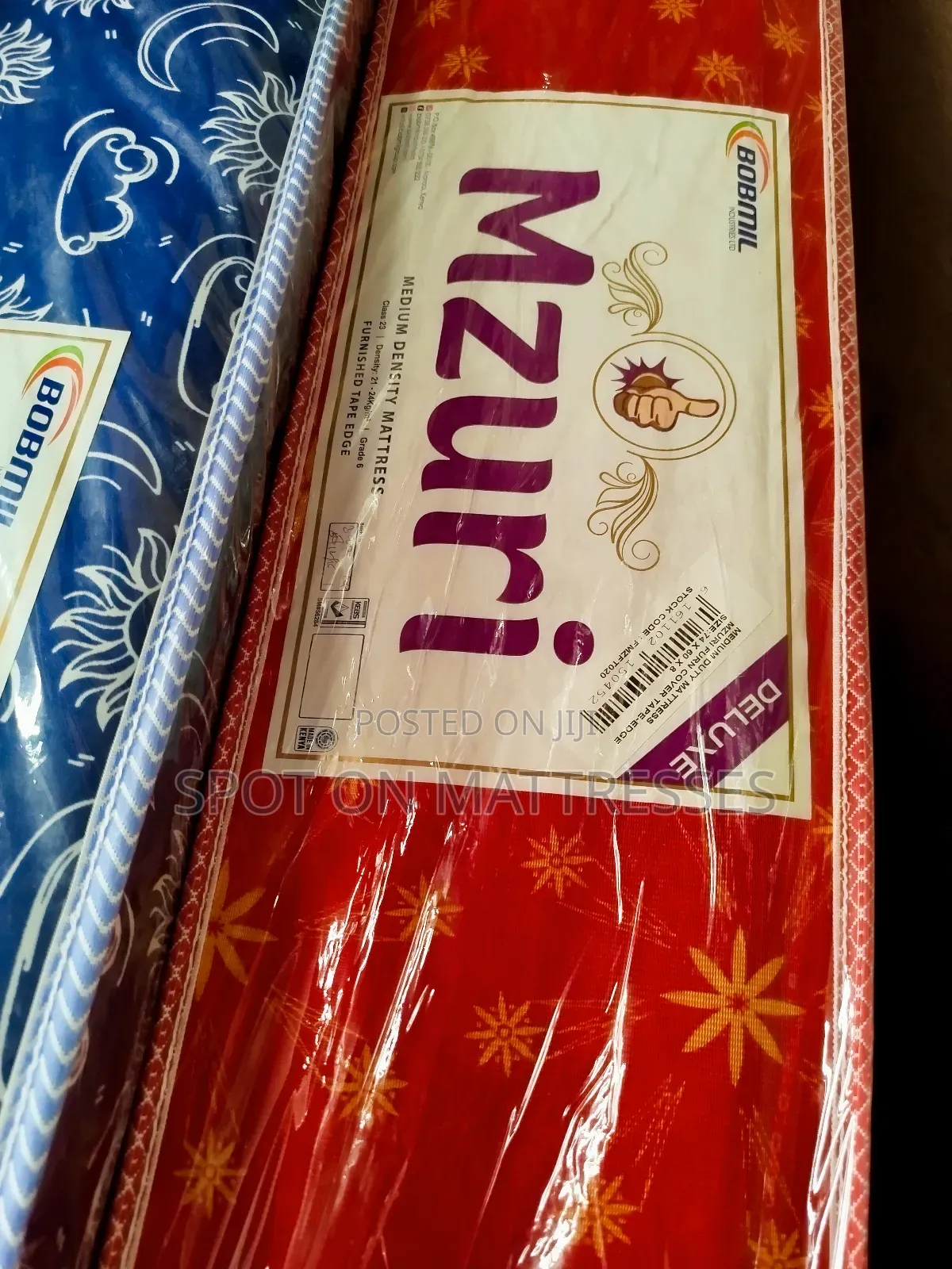 Bobmil Mattresses Both Hard And Soft Are Available. Sizes 3x6 - 6x6.