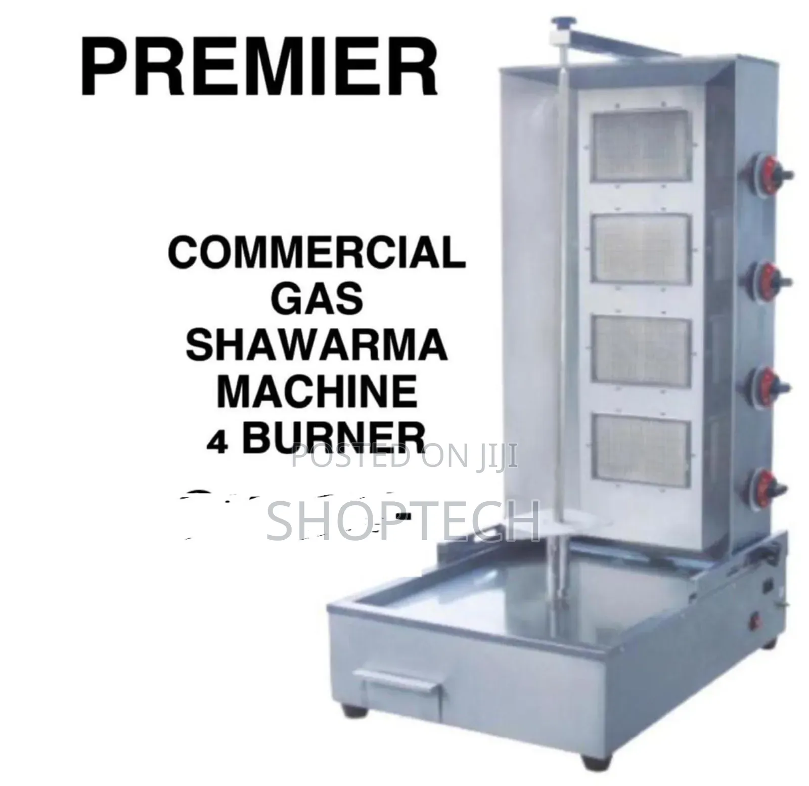 Commercial Gas Shawarma Machine 4 Burner