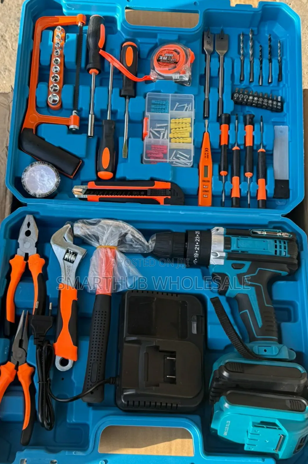 36 Volts Cordless Drill Set With Rechargeable Battery