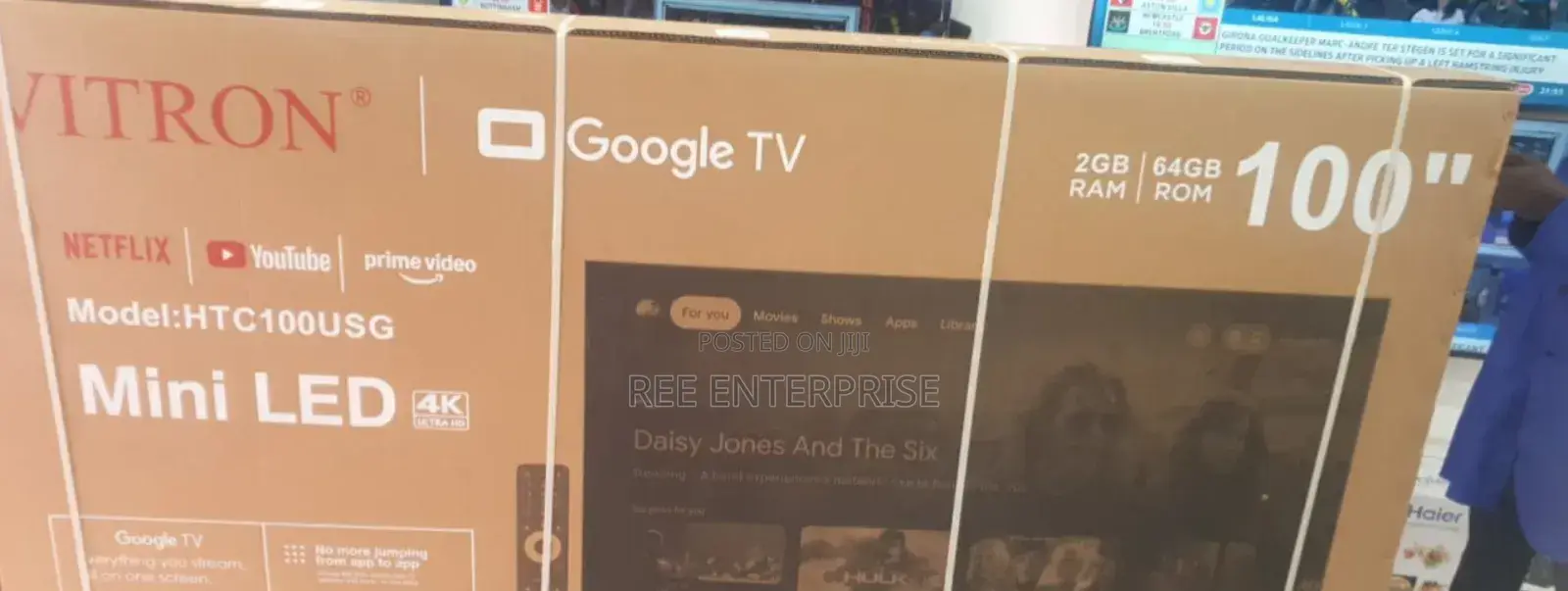 Vitron 100 Mini Led  Google Tv Brand New Tv