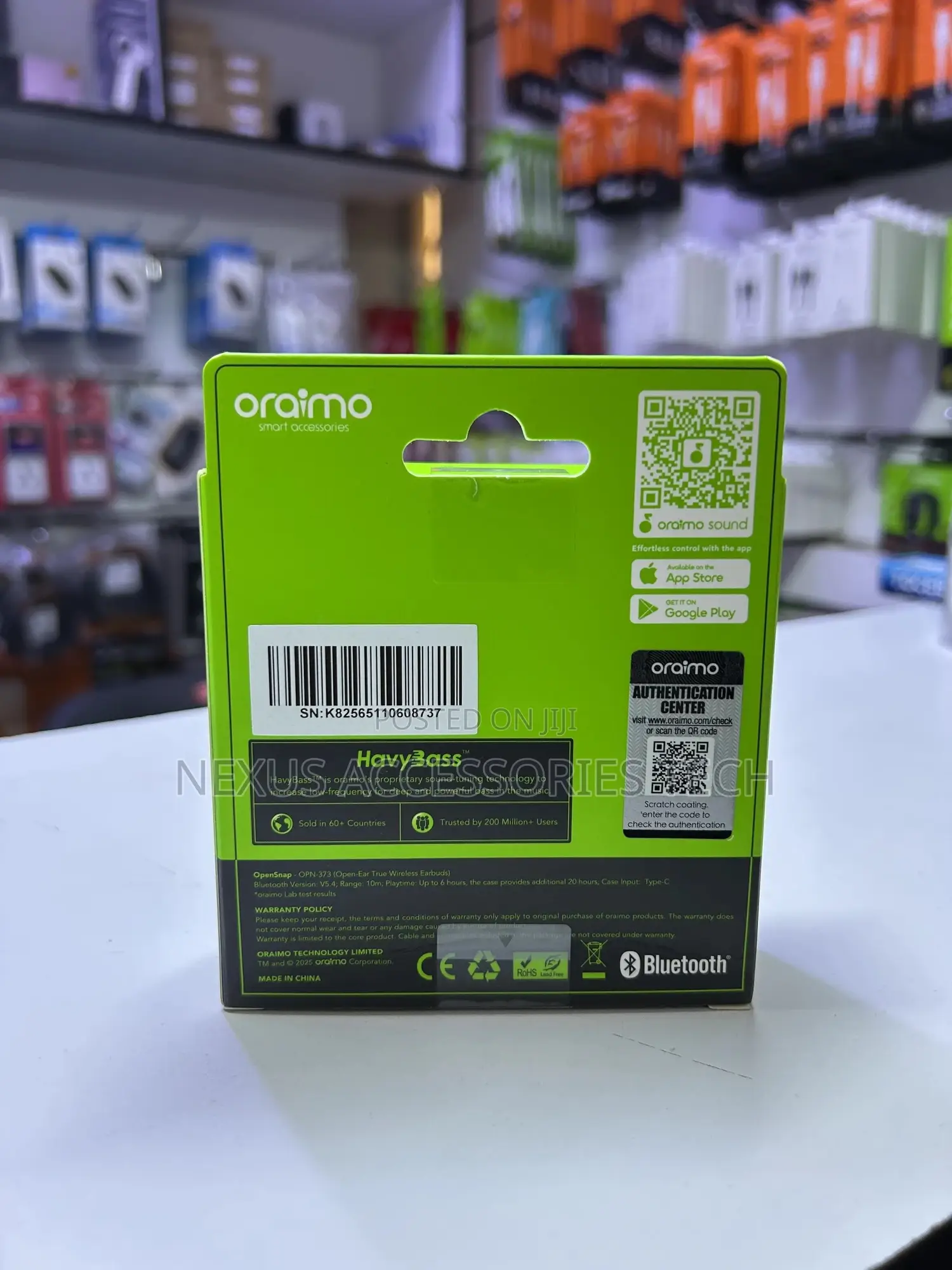 Oraimo Opn-373 Opensnap Clip Earbuds – Wireless Open Ear Bluetooth 5.3