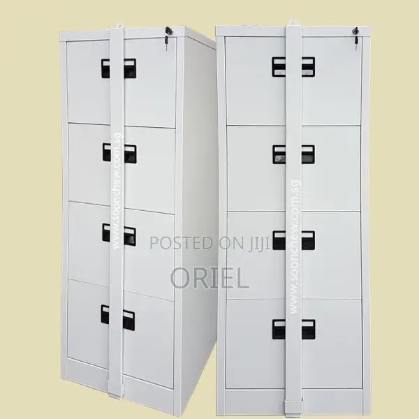 Modern Office Cabinet : 4-Drawer Filing Cabinet With Security Bar