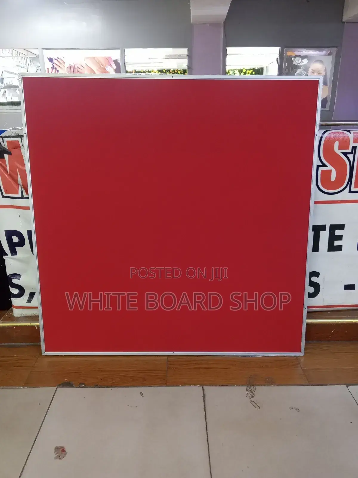 48" X 48" Red Softboard for Office Memos