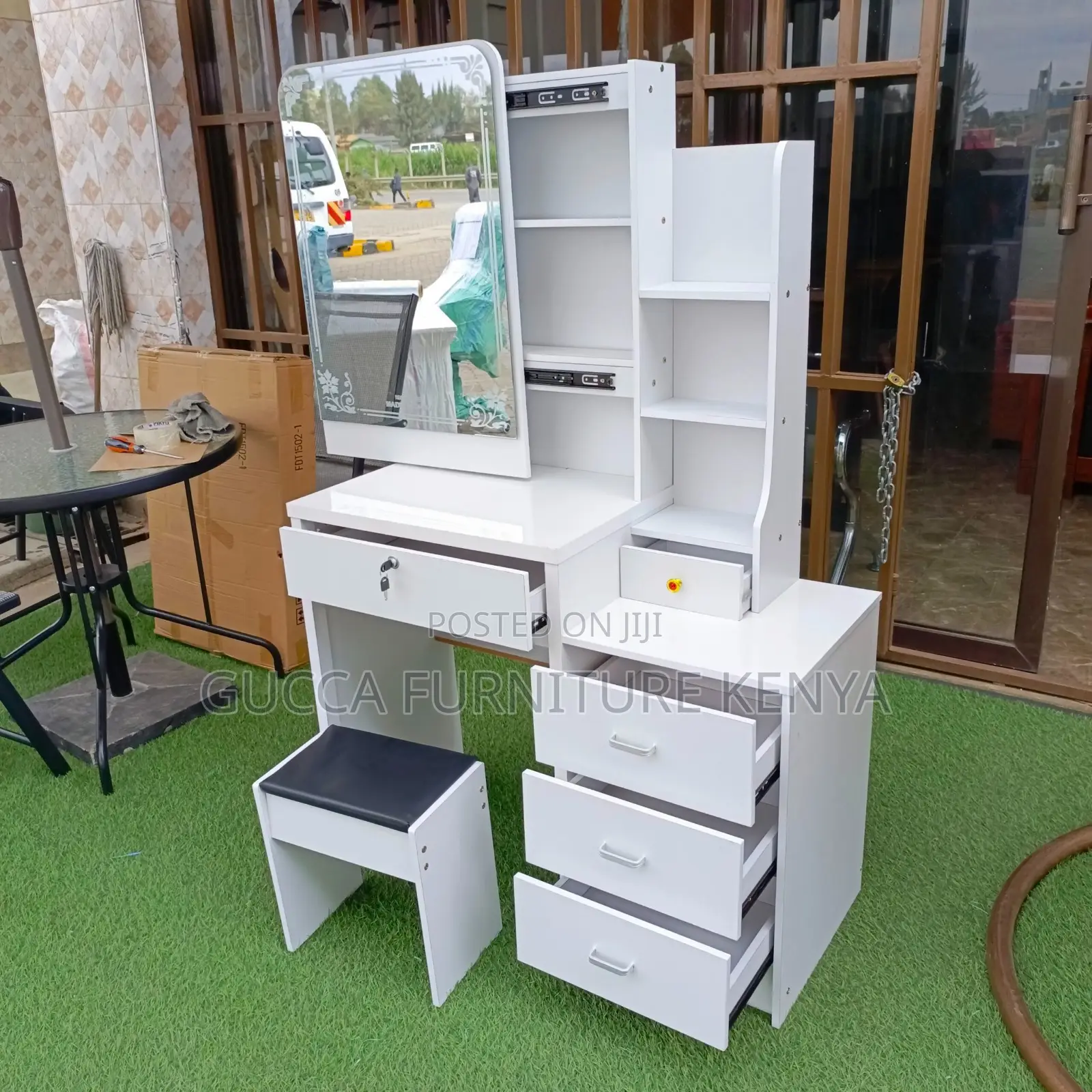 Imported White Vanity Make Up Dressing Table