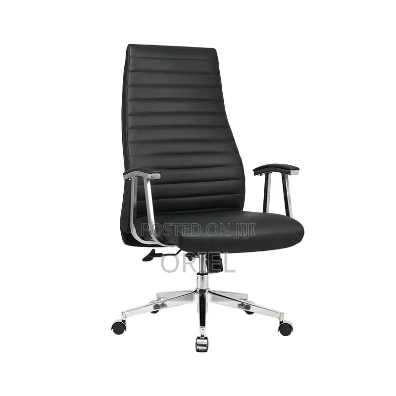 Office Chair : Executive High-Back Swivel Modern Leather Chair